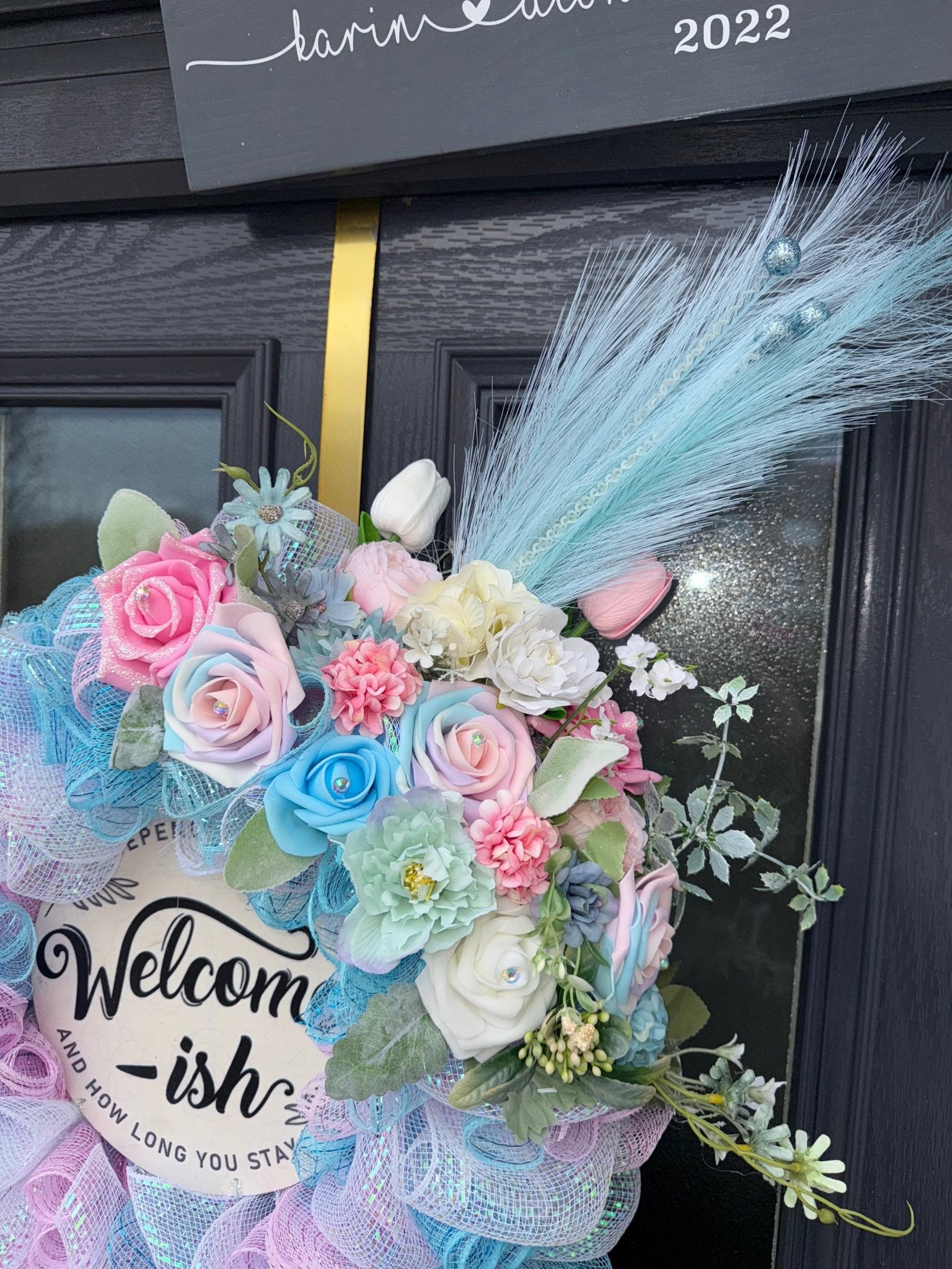 Custom Door Wreath UK | Personalised Handmade Wreath | £10 Deposit | Personalised Gifts & Memorial Creations | My Store