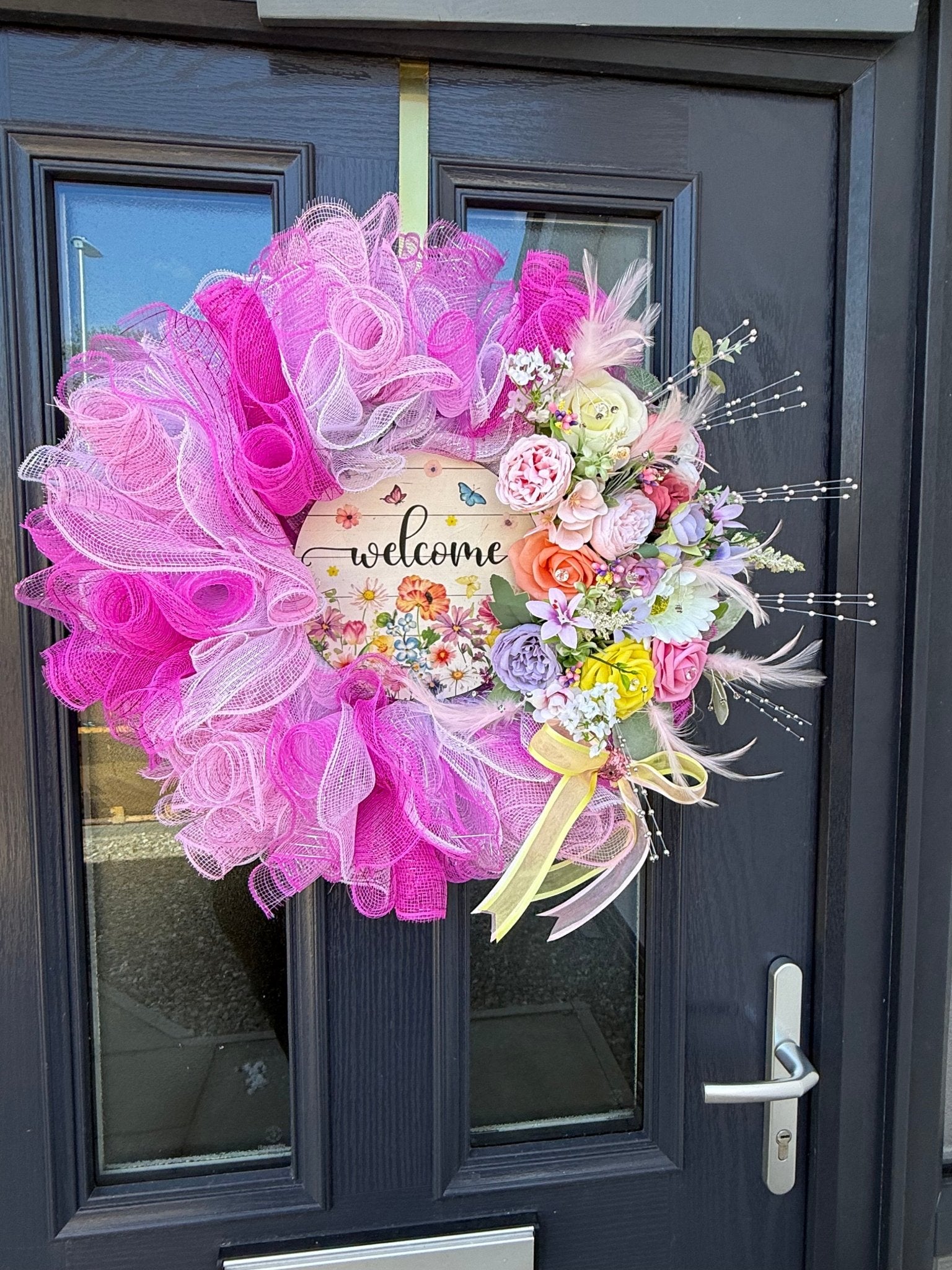Custom Door Wreath UK | Personalised Handmade Wreath | £10 Deposit | Personalised Gifts & Memorial Creations | My Store