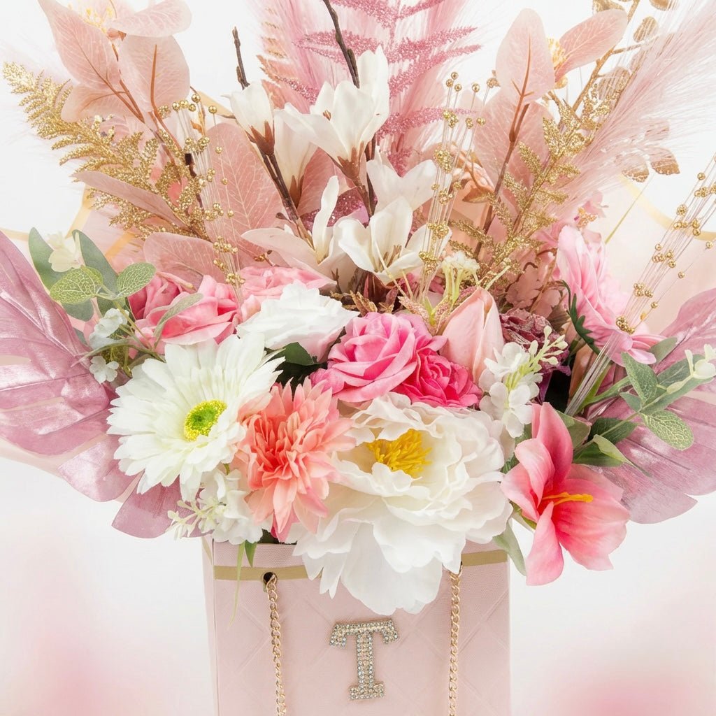 Personalised Flower Bouquet Gift | Handmade Rose Arrangement | Optional Chocolate Add - On | Personalised Gifts & Memorial Creations | Ne and Me Handmade