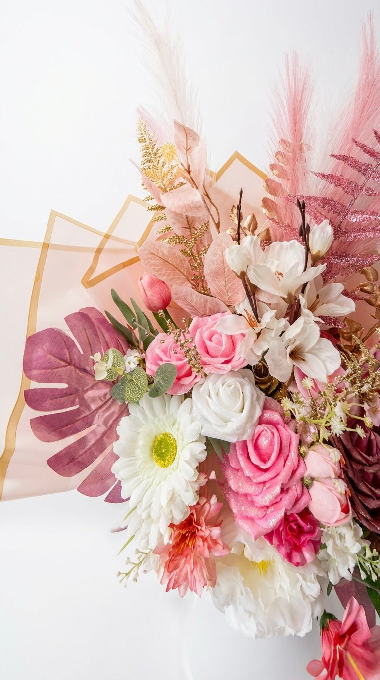 Personalised Flower Bouquet Gift | Handmade Rose Arrangement | Optional Chocolate Add - On | Personalised Gifts & Memorial Creations | Ne and Me Handmade