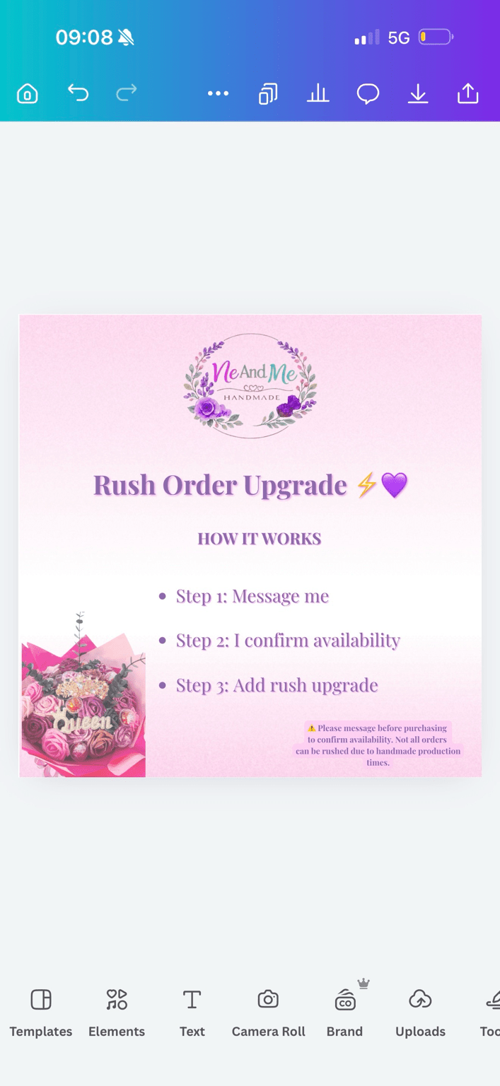 Rush Order Upgrade ⚡ | Personalised Gifts & Memorial Creations | Ne and Me Handmade